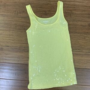 Old Navy sequin yellow tee